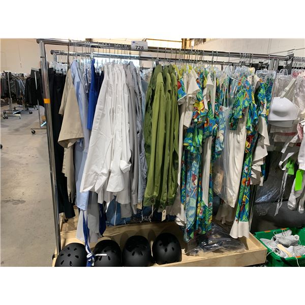 *L2* RACK OF ASSORTED CLOTHING, HELMETS, COSTUME JEWELRY & MORE (RACK NOT INCLUDED)