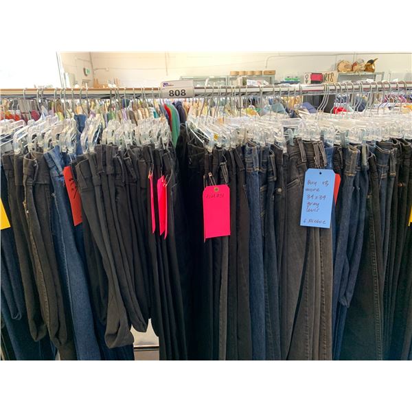 *L2* RACK OF ASSORTED JEANS (RACK NOT INCLUDED)