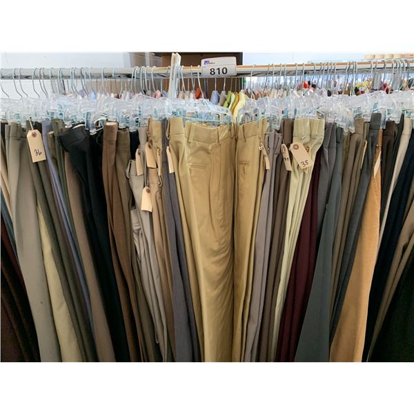 *L2* RACK OF ASSORTED DRESS PANTS (RACK NOT INCLUDED)