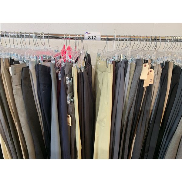 *L2* RACK OF ASSORTED DRESS PANTS (RACK NOT INCLUDED)