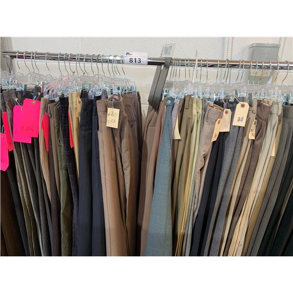 *L2* RACK OF ASSORTED DRESS PANTS (RACK NOT INCLUDED)