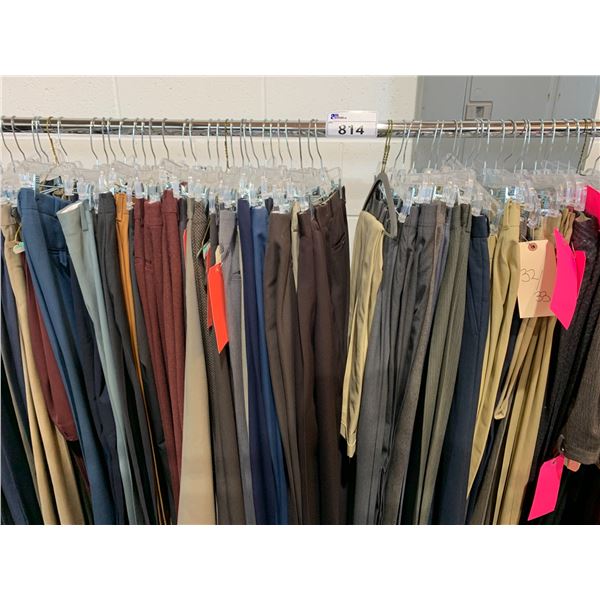 *L2* RACK OF ASSORTED DRESS PANTS (RACK NOT INCLUDED)