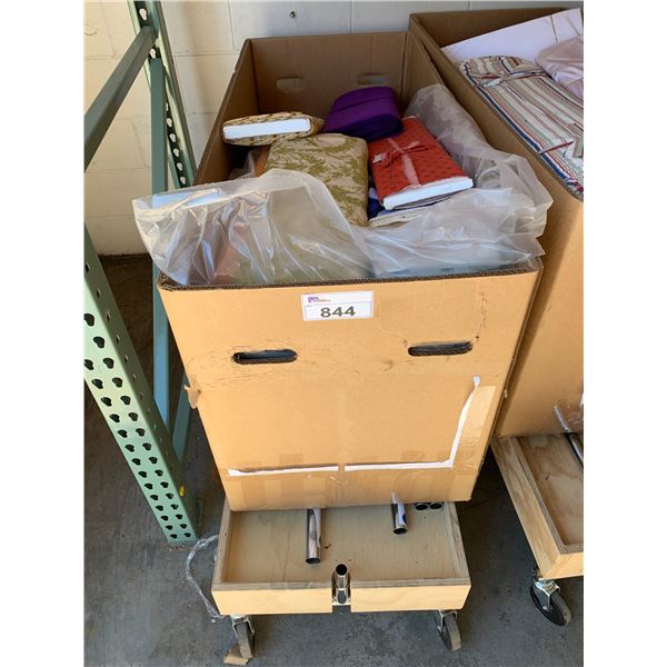 *L2* BOX OF ASSORTED TEXTILES (RACK NOT INCLUDED)