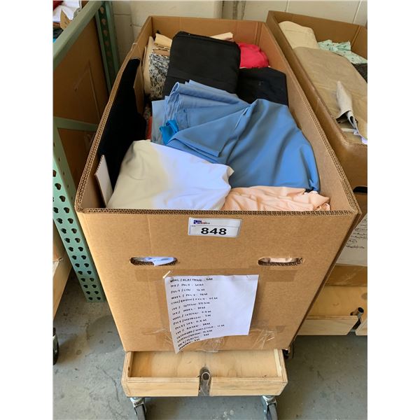 *L2* BOX OF ASSORTED TEXTILES (RACK NOT INCLUDED)