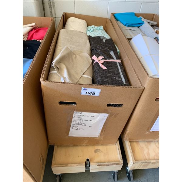 *L2* BOX OF ASSORTED TEXTILES (RACK NOT INCLUDED)