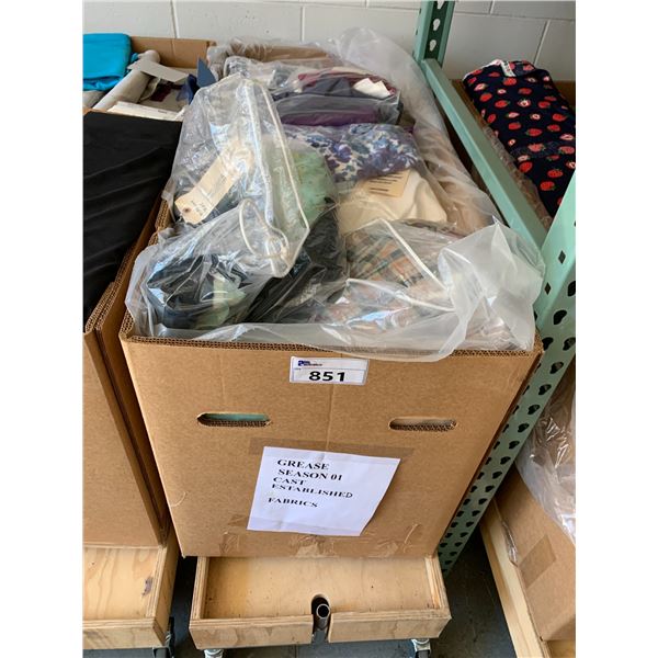 *L2* BOX OF ASSORTED TEXTILES (RACK NOT INCLUDED)