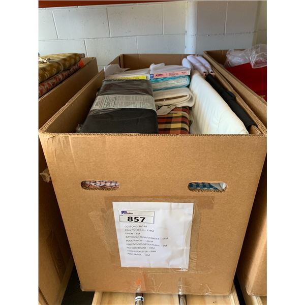 *L2* BOX OF ASSORTED TEXTILES (RACK NOT INCLUDED)