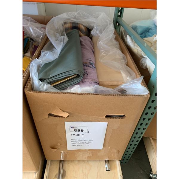 *L2* BOX OF ASSORTED TEXTILES (RACK NOT INCLUDED)