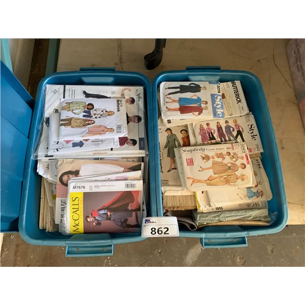 *L2* 2 BINS OF ASSORTED TEXTILES