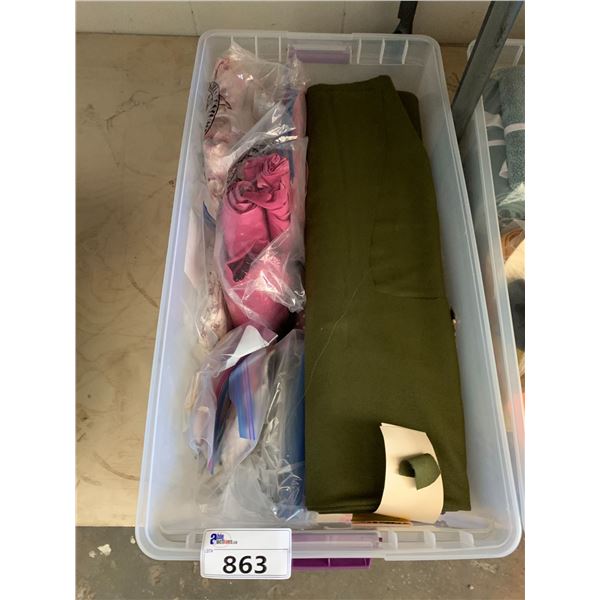 *L2* BIN OF ASSORTED TEXTILES