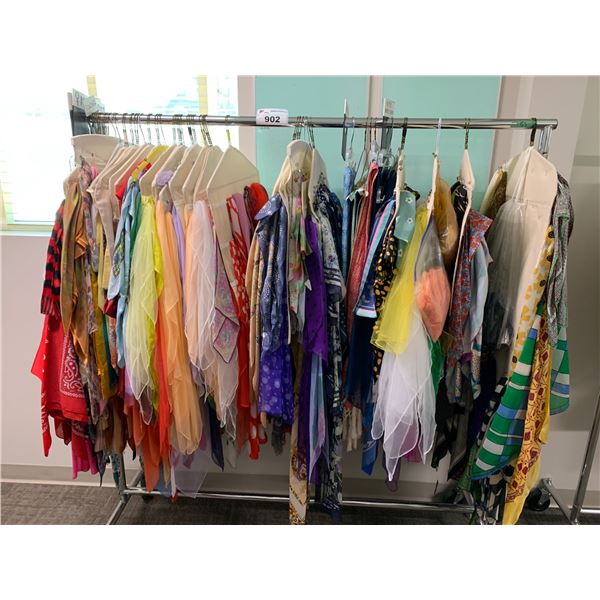 *L2* RACK OF ASSORTED SCARVES & SHAWLS (RACK NOT INCLUDED)