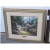 Image 4 : 2-Thomas Kincaid Framed Art Home For the Holidays/Hidden Cottage w/COA - 24 x 30