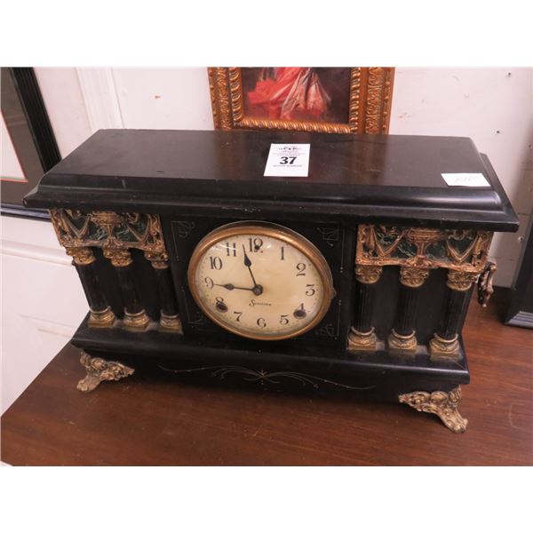 Session Vintage Ornate Column Style Mantle Clock