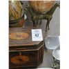 Image 2 : Ornate Cast Dresser Mirror, Vases, Figural Bowl, Desk Clock & Décor