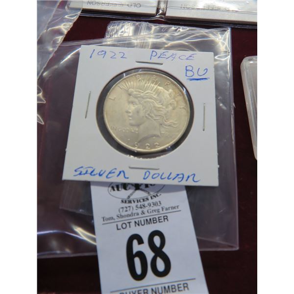 1922 Silver Peace Dollar