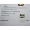 Image 1 : 14K YG Diamond Ring w/5 Round Diamonds 10.4g