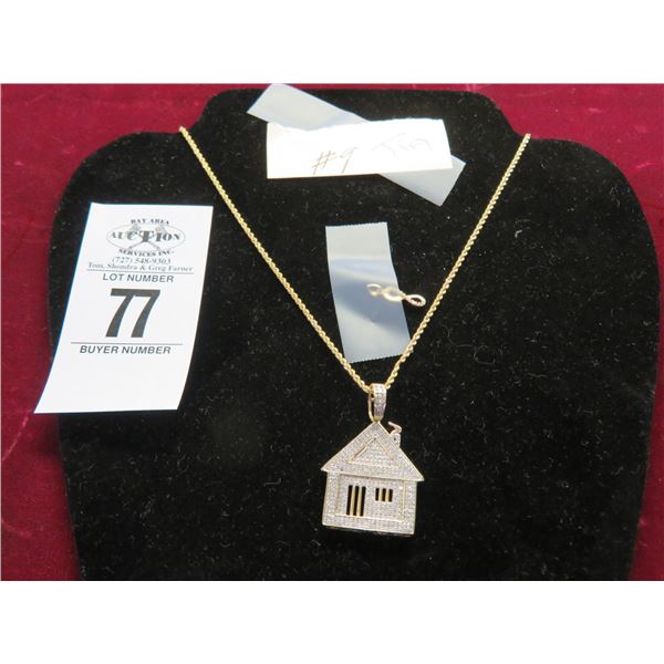 10K YG Home Charm w/Chain - 8.5g