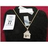 Image 1 : 10K YG Home Charm w/Chain - 8.5g