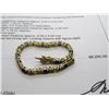 Image 1 : 14K YG Sapphire/Diamond/Black Onyx Bracelet w/10 Oval Sapphires, 39 Round Diamonds,