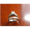 Image 2 : 14K WG Diamond Bridal Set w/21 Square Diamonds 4.2g - Replacement Value - $2,750.00