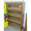 Image 1 : Oak 4 Shelf Barrister Bookcase