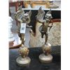 Image 1 : 2-Brass Cherub 18" Statuary - 2 X $