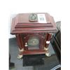 Image 1 : Galleria Mahogany Ornate Mantle Clock - Missing Trim Piece