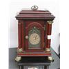 Image 2 : Galleria Mahogany Ornate Mantle Clock - Missing Trim Piece