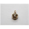 Image 2 : 14K Rose Gold Diamond Pendant w/One Round Diamond and 15 Round Diamonds,