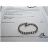 Image 1 : 14K WG Topaz Bracelet w/30 Mixed White Topaz 193g - Replacement Value - $1,950.00