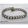 Image 2 : 14K WG Topaz Bracelet w/30 Mixed White Topaz 193g - Replacement Value - $1,950.00