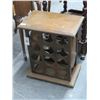 Image 1 : Carved Oak Wine Storage Side Table