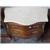 Image 1 : Ornate Cast Trim Burl 3 Drawer Hall Chest