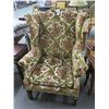 Image 1 : Cloth Floral Wingback Chair