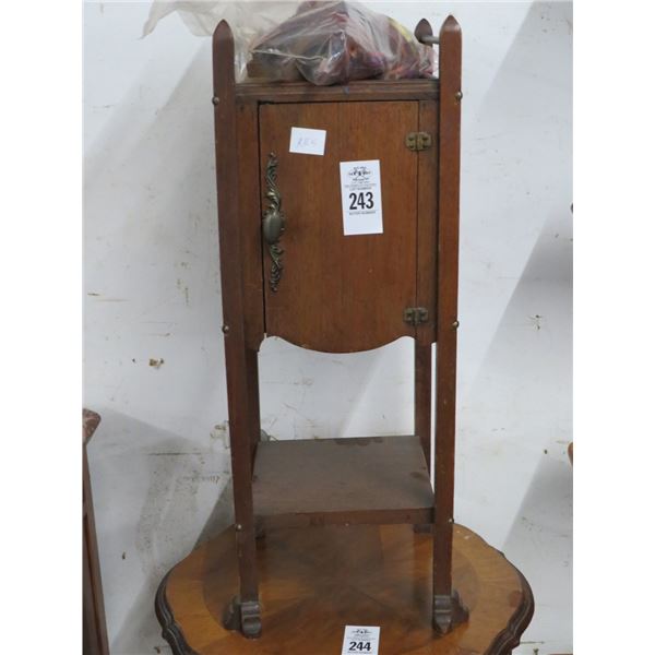 Vintage Mahogany Shoe Shine Cabinet