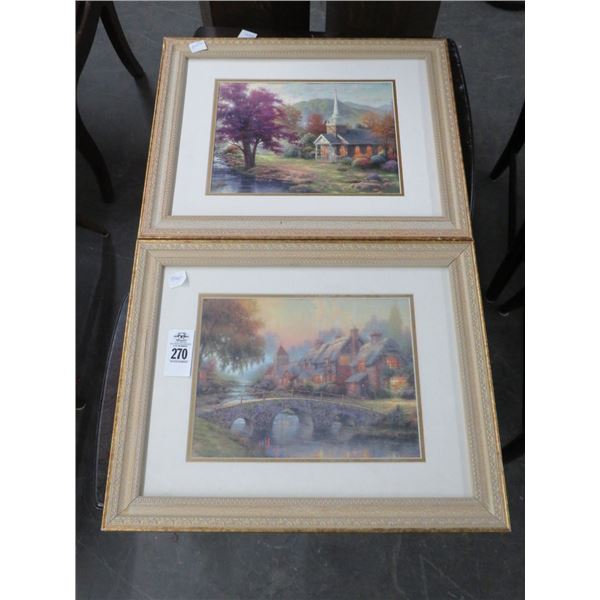 2-Kincaid Style Framed Art - 2 X $