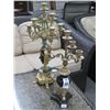 Image 1 : Ornate Cast Brass Candleabras - 2