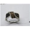 Image 3 : 14K WG Diamond Ring w/44 Round Single Diamonds, 12 Round Cut Diamonds Deep Brown,