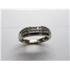 Image 2 : 14K WG Diamond Band w/30 Round Diamonds, Diamonds Are Channel Set 5.2g -