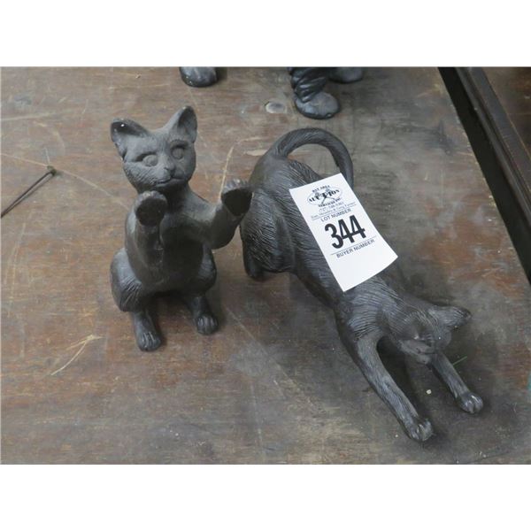 Cast Cat Bookends