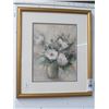 Image 1 : Framed Floral Watercolor - 18 x 24