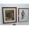 Image 1 : Vintage Art of Child w/Trik and Horse Drawn Carriage - 2