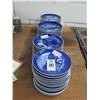 Image 1 : Coppenhagen Blue Dishes - Large Lot