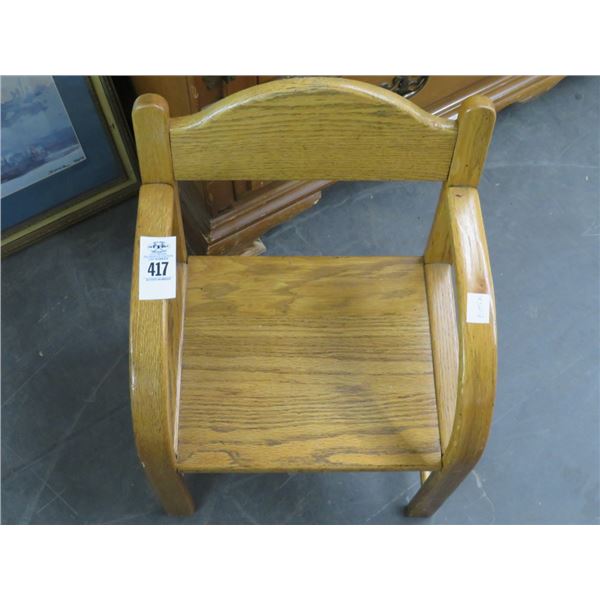 Small Oak Child Chair