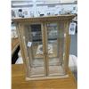 Image 1 : Small Countertop Curio Cabinet - Missing Trim Piece