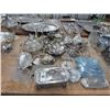 Image 1 : Large Lot of Asst. Silverplate Bowls, Shakers, Utensils and Small Easel