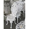 Image 2 : Ornate Figural Cast Garden Chairs - Pair