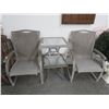 Image 1 : Grey Patio Armchairs - Pair w/Grey Glasstop Table