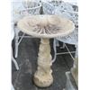 Image 1 : Concrete Sea Horse Sea Shell Garden Birdbath