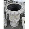 Image 1 : Ornate Plastic Goat Motif Large Garden Planter Urn